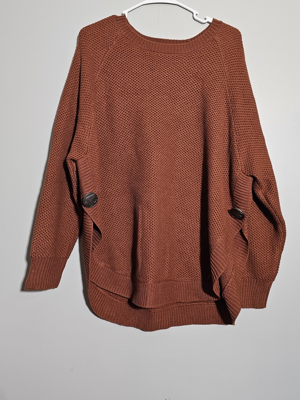 Cotton & Rye Women's Round Bottom Textured Sweater
